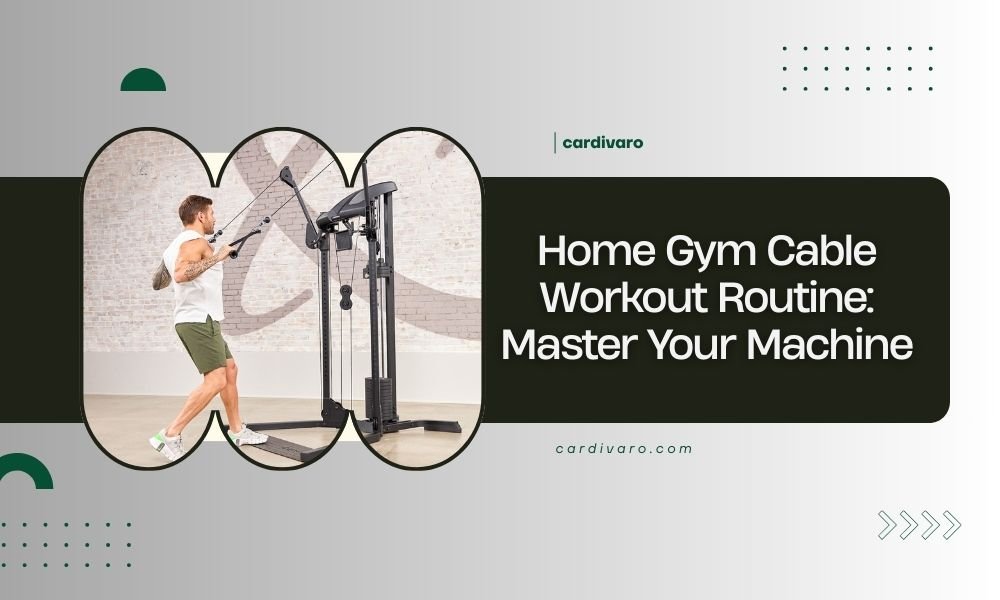 home gym cable workout routine master your machine