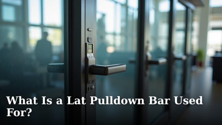 What Is a Lat Pulldown Bar Used For?